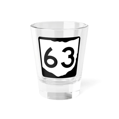 OH-63 (Ohio) (Road Sign) Shot Glass 1.5oz 1.5oz - Go Mug Yourself