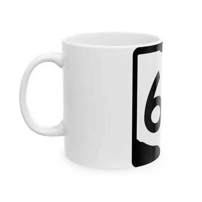 OH-63 (Ohio) (Road Sign) White Coffee Mug - Go Mug Yourself