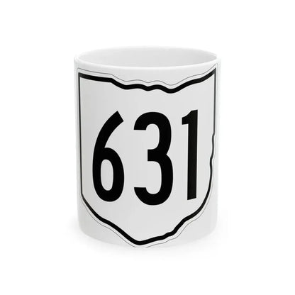 OH-631 1960 (Ohio) (Road Sign) White Coffee Mug 11oz - Go Mug Yourself