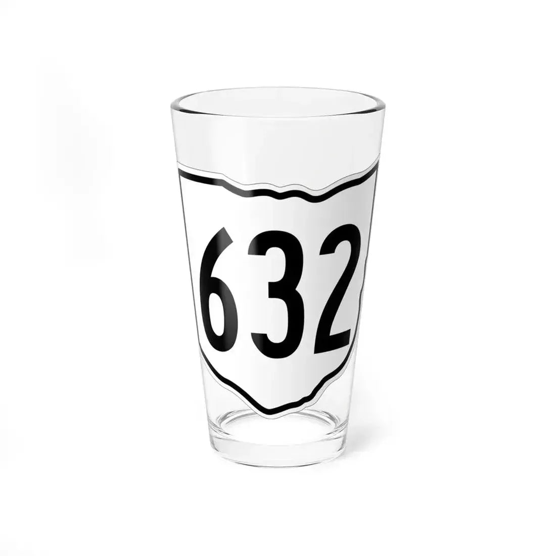 OH-632 1960 (Ohio) (Road Sign) Pint Glass 16oz 16oz - Go Mug Yourself