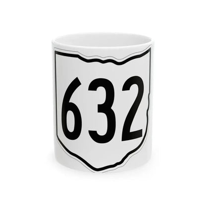 OH-632 1960 (Ohio) (Road Sign) White Coffee Mug 11oz - Go Mug Yourself