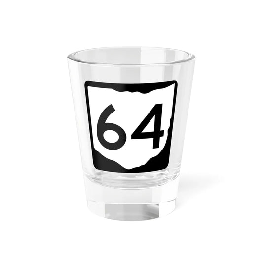 OH-64 (Ohio) (Road Sign) Shot Glass 1.5oz 1.5oz - Go Mug Yourself