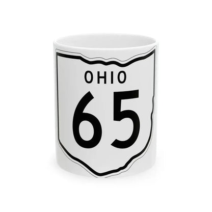 OH-65 1948 (Ohio) (Road Sign) White Coffee Mug 11oz - Go Mug Yourself
