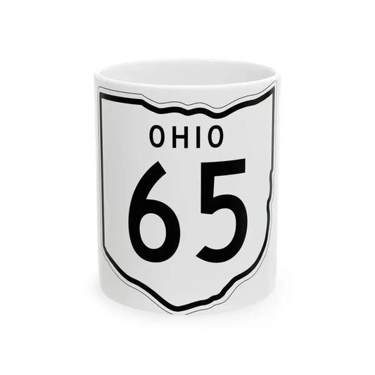 OH-65 1948 (Ohio) (Road Sign) White Coffee Mug 11oz - Go Mug Yourself