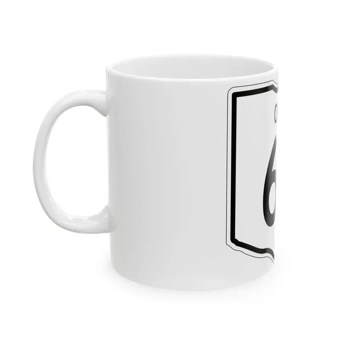 OH-65 1948 (Ohio) (Road Sign) White Coffee Mug - Go Mug Yourself
