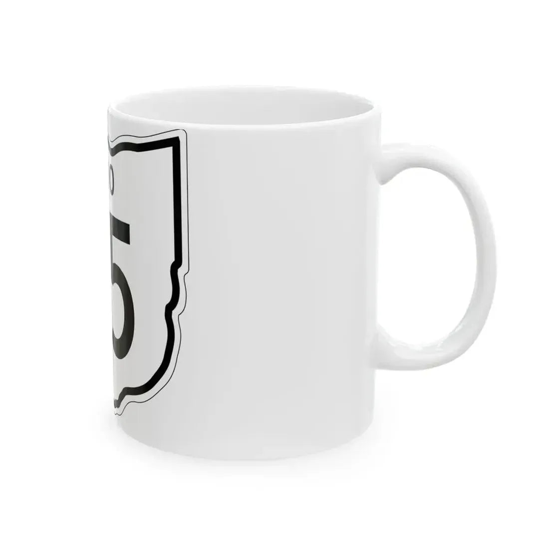 OH-65 1948 (Ohio) (Road Sign) White Coffee Mug - Go Mug Yourself