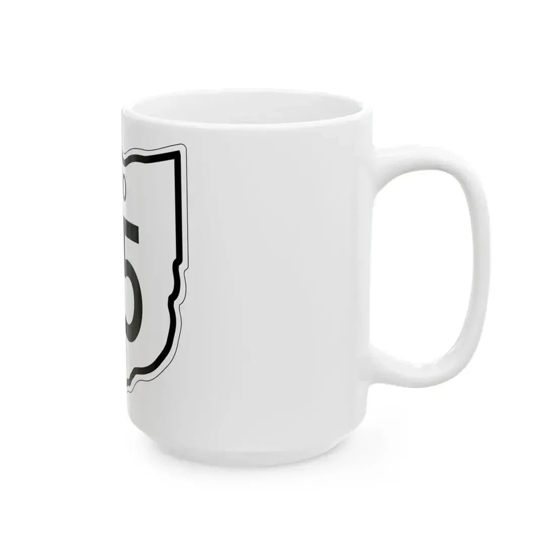OH-65 1948 (Ohio) (Road Sign) White Coffee Mug - Go Mug Yourself