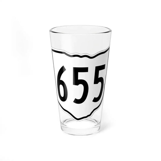OH-655 1960 (Ohio) (Road Sign) Pint Glss 16oz 16oz - Go Mug Yourself