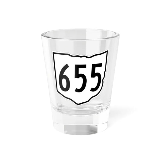 OH-655 1960 (Ohio) (Road Sign) Shot Glass 1.5oz 1.5oz - Go Mug Yourself