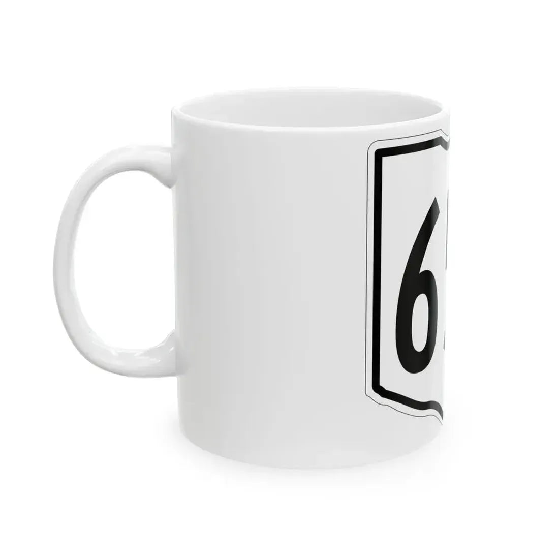 OH-655 1960 (Ohio) (Road Sign) White Coffee Mug - Go Mug Yourself