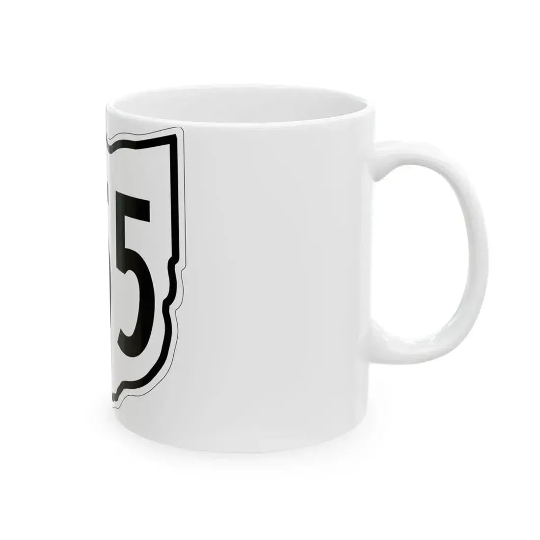 OH-655 1960 (Ohio) (Road Sign) White Coffee Mug - Go Mug Yourself