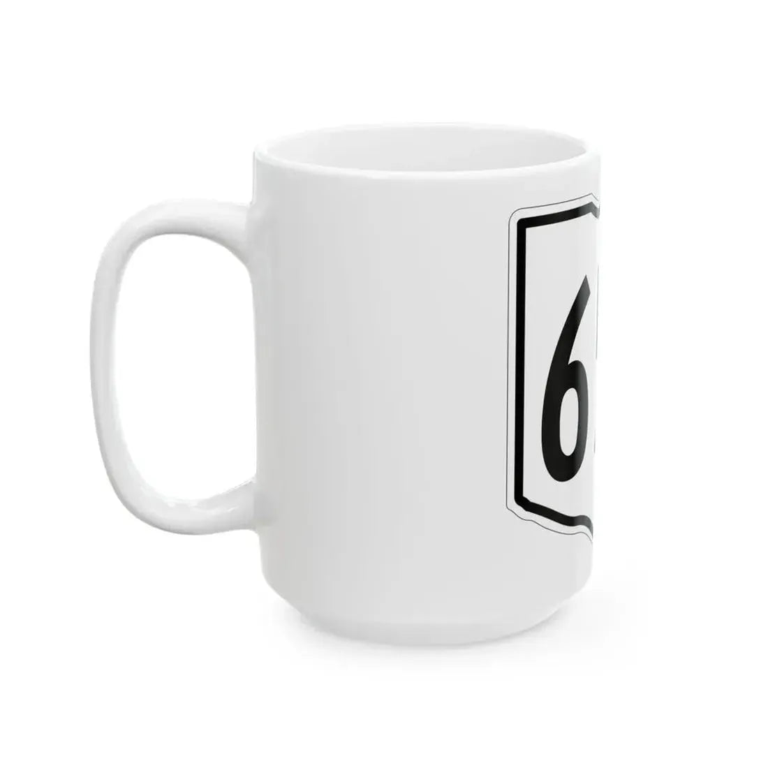 OH-655 1960 (Ohio) (Road Sign) White Coffee Mug - Go Mug Yourself