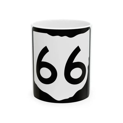 OH-66 (Ohio) (Road Sign) White Coffee Mug 11oz - Go Mug Yourself
