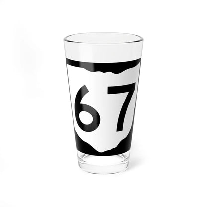 OH-67 (Ohio) (Road Sign) Pint Glss 16oz 16oz - Go Mug Yourself