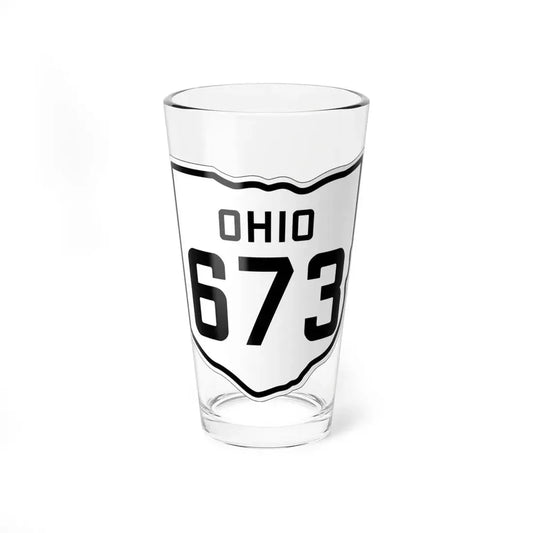 OH-673 1927 (Ohio) (Road Sign) Pint Glss 16oz 16oz - Go Mug Yourself