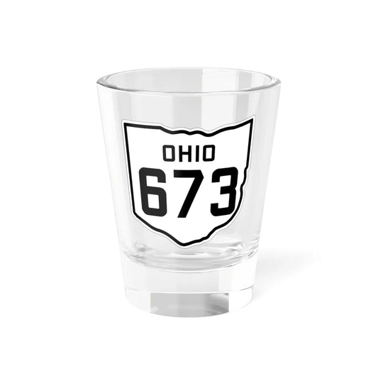 OH-673 1927 (Ohio) (Road Sign) Shot Glass 1.5oz 1.5oz - Go Mug Yourself
