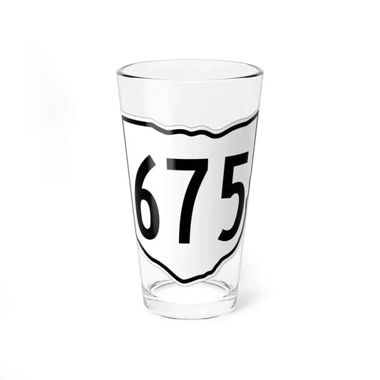 OH-675 1960 (Ohio) (Road Sign) Pint Glass 16oz 16oz - Go Mug Yourself