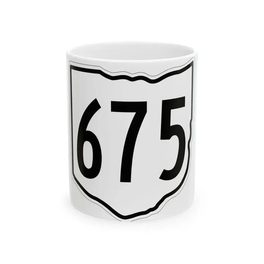 OH-675 1960 (Ohio) (Road Sign) White Coffee Mug 11oz - Go Mug Yourself