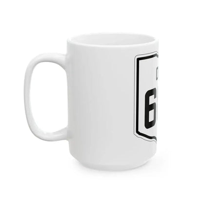 OH-686 1927 (Ohio) (Road Sign) White Coffee Mug - Go Mug Yourself