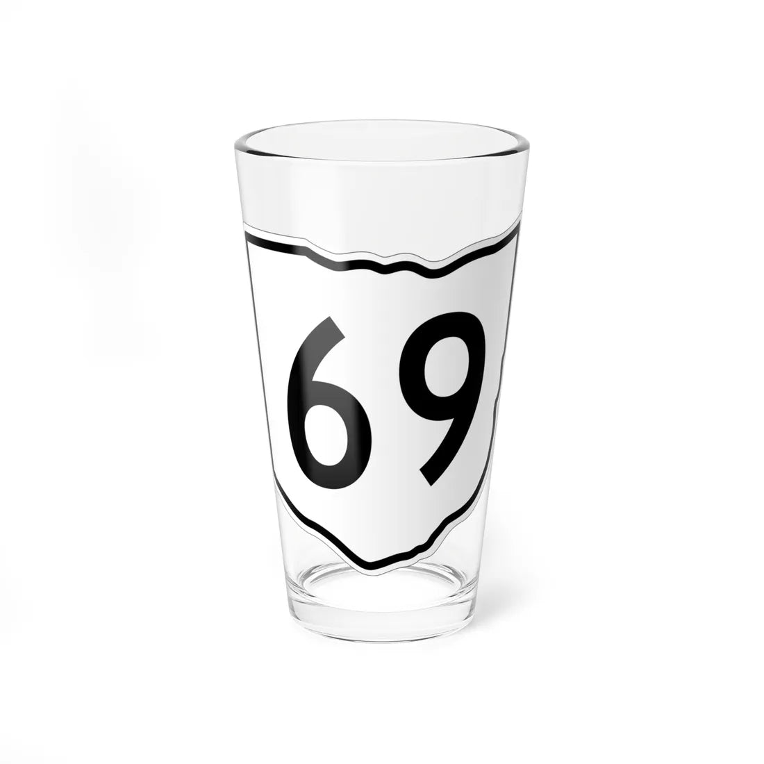 OH-69 1960 (Ohio) (Road Sign) Pint Glss 16oz 16oz - Go Mug Yourself