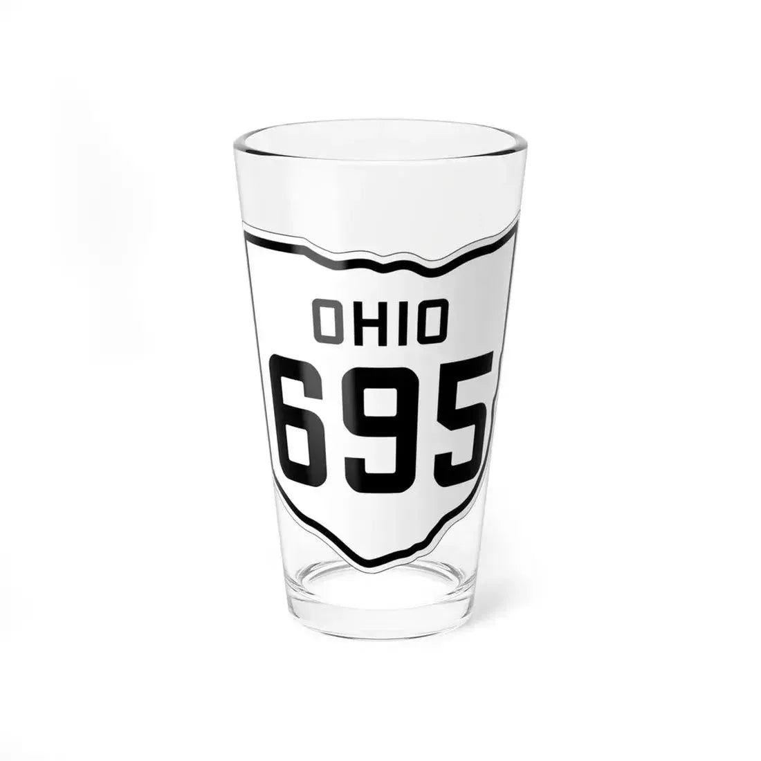OH-695 1927 (Ohio) (Road Sign) Pint Glass 16oz 16oz - Go Mug Yourself