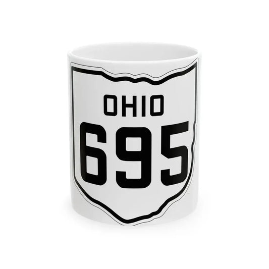 OH-695 1927 (Ohio) (Road Sign) White Coffee Mug 11oz - Go Mug Yourself