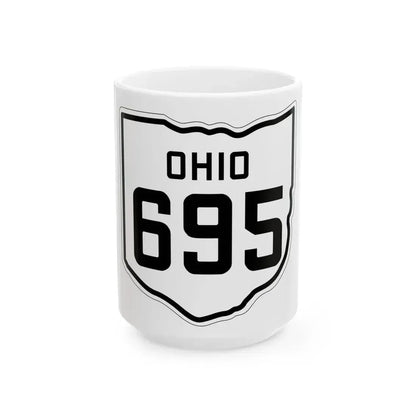 OH-695 1927 (Ohio) (Road Sign) White Coffee Mug 15oz - Go Mug Yourself