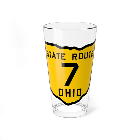 OH-7 1920 (Ohio) (Road Sign) Pint Glss 16oz 16oz - Go Mug Yourself