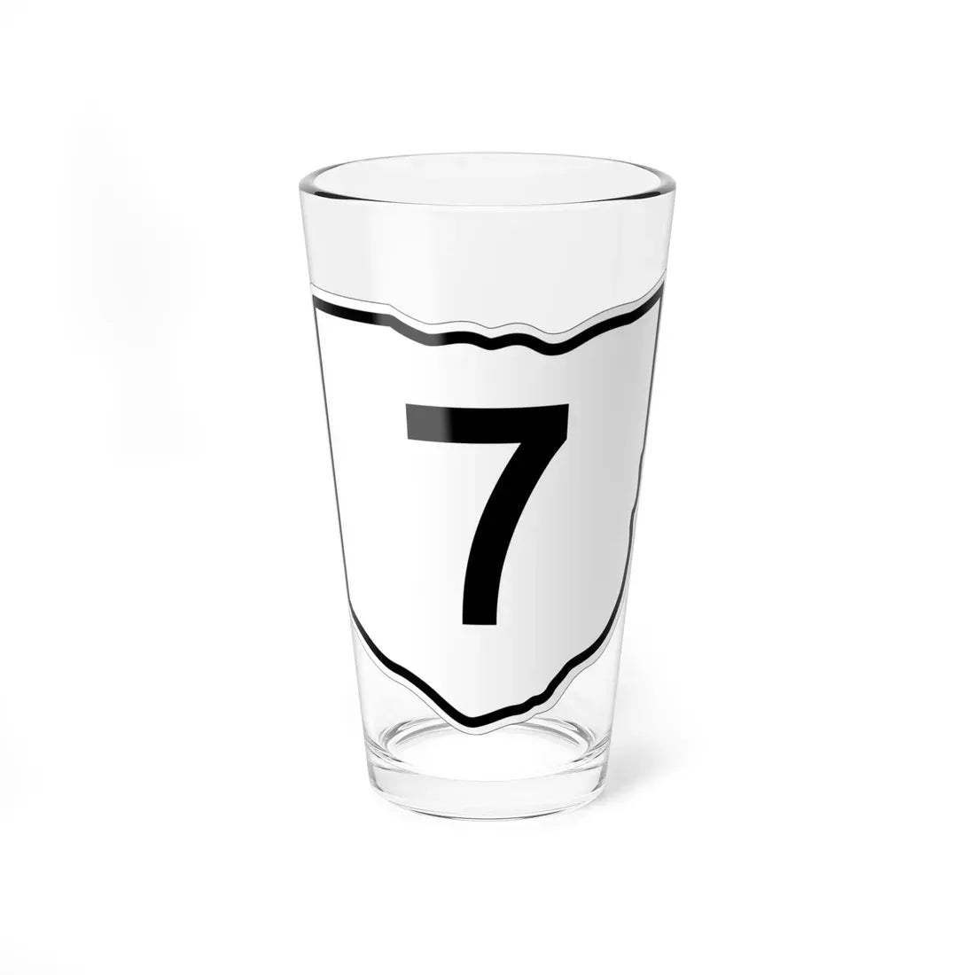 OH-7 1960 (Ohio) (Road Sign) Pint Glass 16oz 16oz - Go Mug Yourself