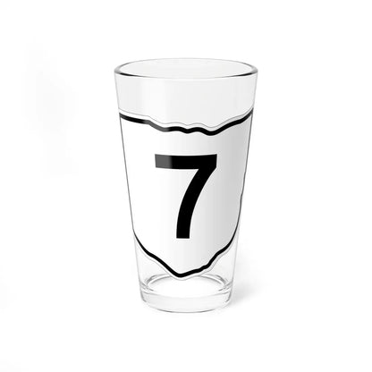 OH-7 1960 (Ohio) (Road Sign) Pint Glass 16oz 16oz - Go Mug Yourself