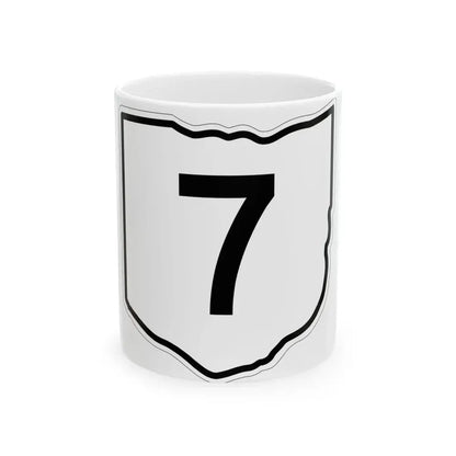 OH-7 1960 (Ohio) (Road Sign) White Coffee Mug 11oz - Go Mug Yourself