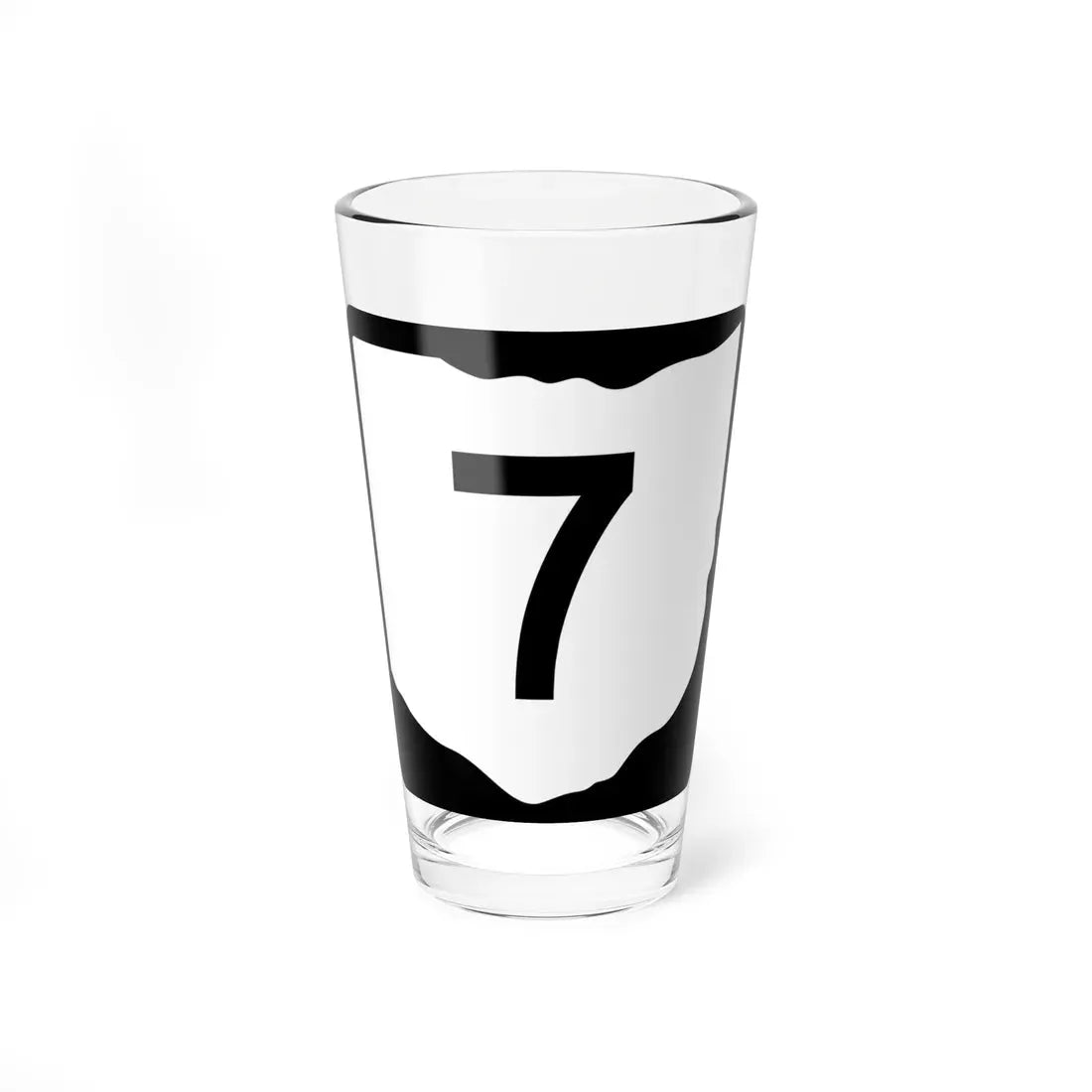 OH-7 (Ohio) (Road Sign) Pint Glass 16oz 16oz - Go Mug Yourself