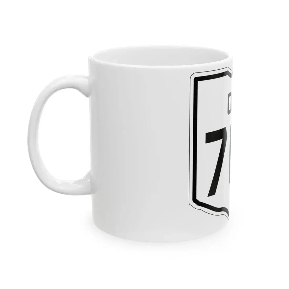 OH-704 1927 (Ohio) (Road Sign) White Coffee Mug - Go Mug Yourself