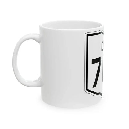 OH-704 1927 (Ohio) (Road Sign) White Coffee Mug - Go Mug Yourself