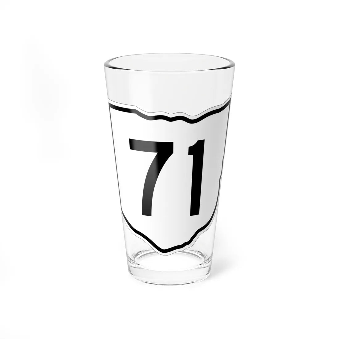 OH-71 1960 (Ohio) (Road Sign) Pint Glss 16oz 16oz - Go Mug Yourself