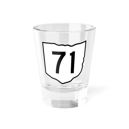 OH-71 1960 (Ohio) (Road Sign) Shot Glass 1.5oz 1.5oz - Go Mug Yourself