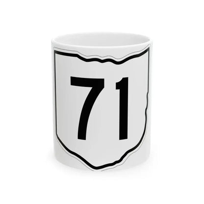 OH-71 1960 (Ohio) (Road Sign) White Coffee Mug 11oz - Go Mug Yourself