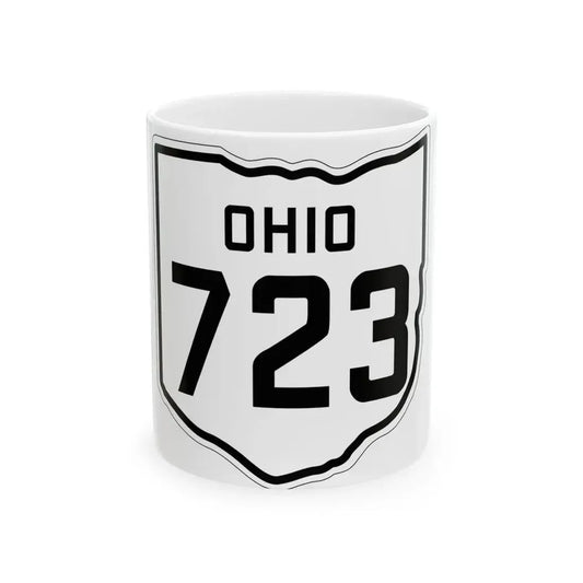 OH-723 1927 (Ohio) (Road Sign) White Coffee Mug 11oz - Go Mug Yourself