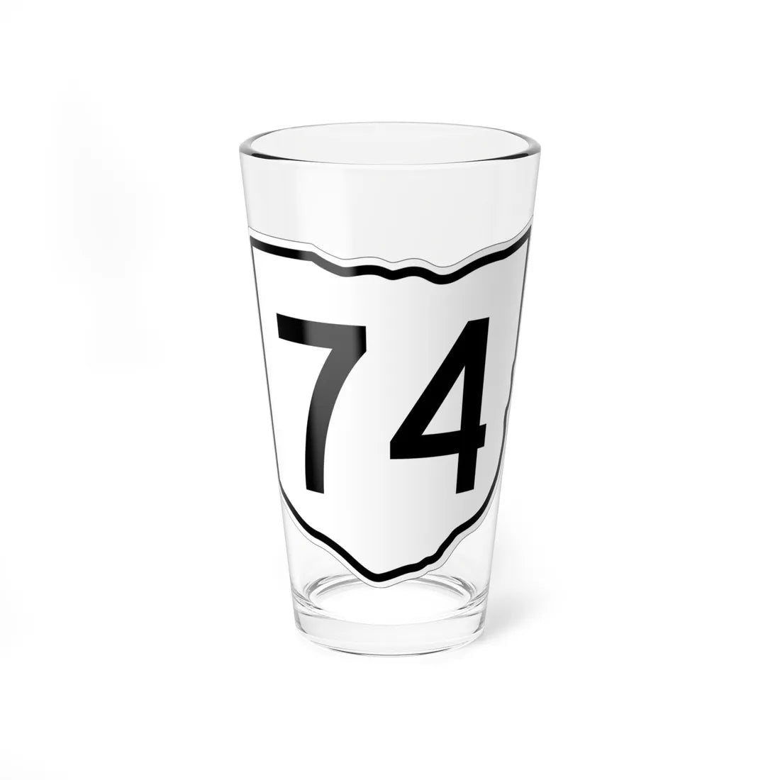 OH-74 1960 (Ohio) (Road Sign) Pint Glss 16oz 16oz - Go Mug Yourself
