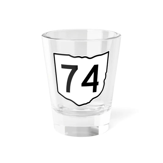 OH-74 1960 (Ohio) (Road Sign) Shot Glass 1.5oz 1.5oz - Go Mug Yourself