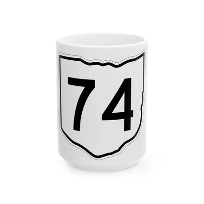 OH-74 1960 (Ohio) (Road Sign) White Coffee Mug 15oz - Go Mug Yourself