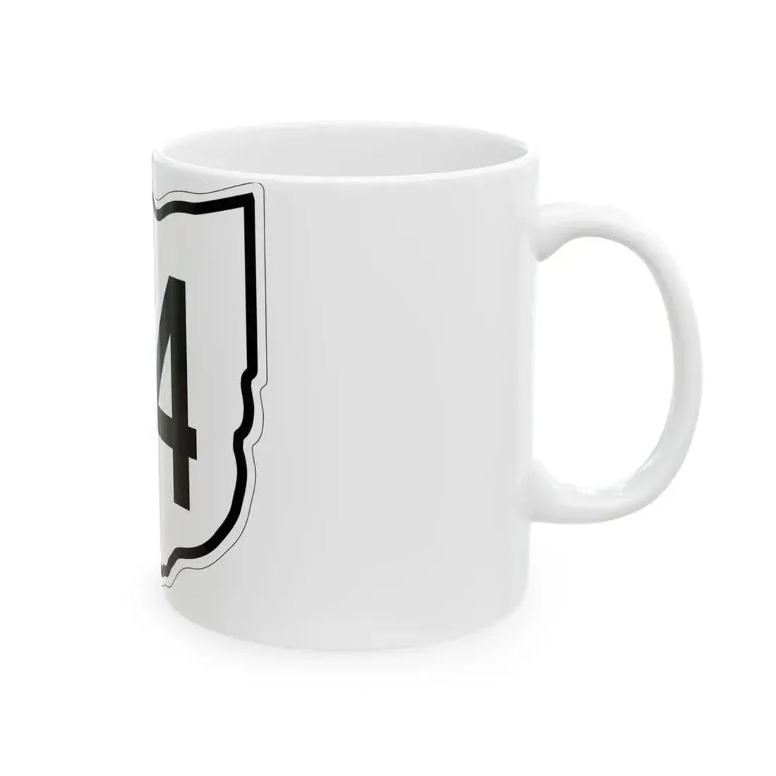OH-74 1960 (Ohio) (Road Sign) White Coffee Mug - Go Mug Yourself