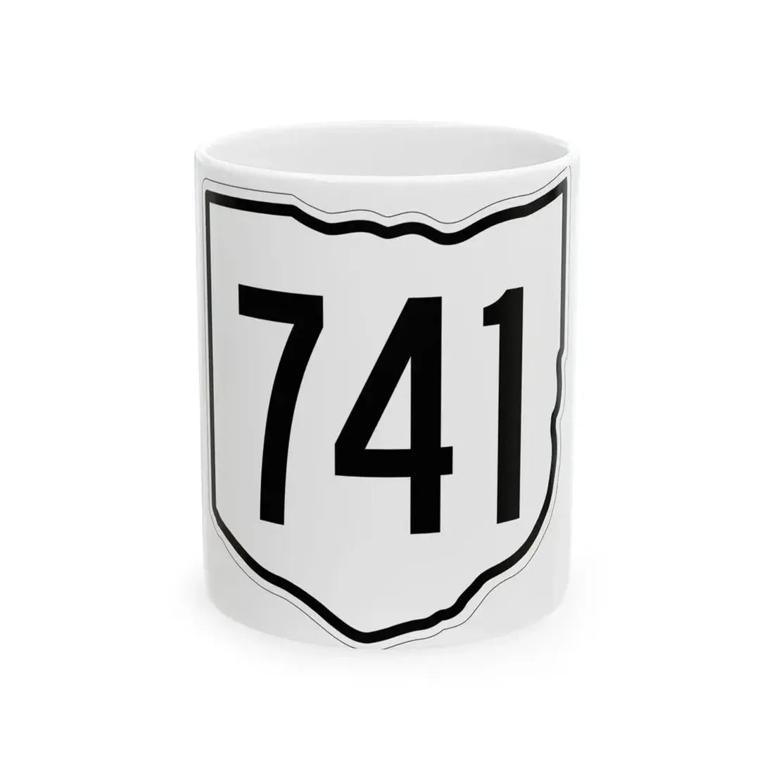 OH-741 1960 (Ohio) (Road Sign) White Coffee Mug 11oz - Go Mug Yourself
