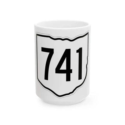 OH-741 1960 (Ohio) (Road Sign) White Coffee Mug 15oz - Go Mug Yourself