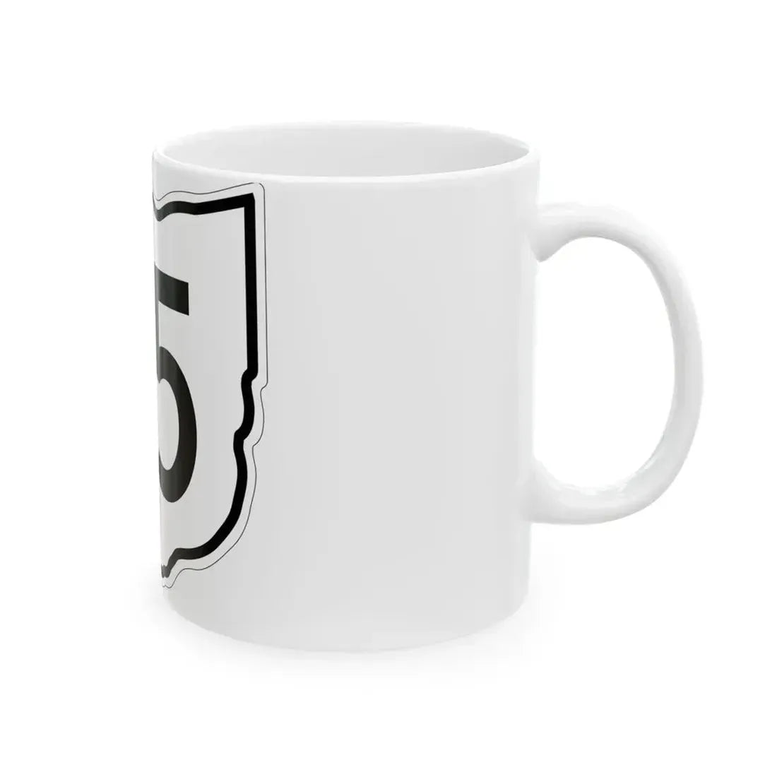 OH-75 1960 (Ohio) (Road Sign) White Coffee Mug - Go Mug Yourself