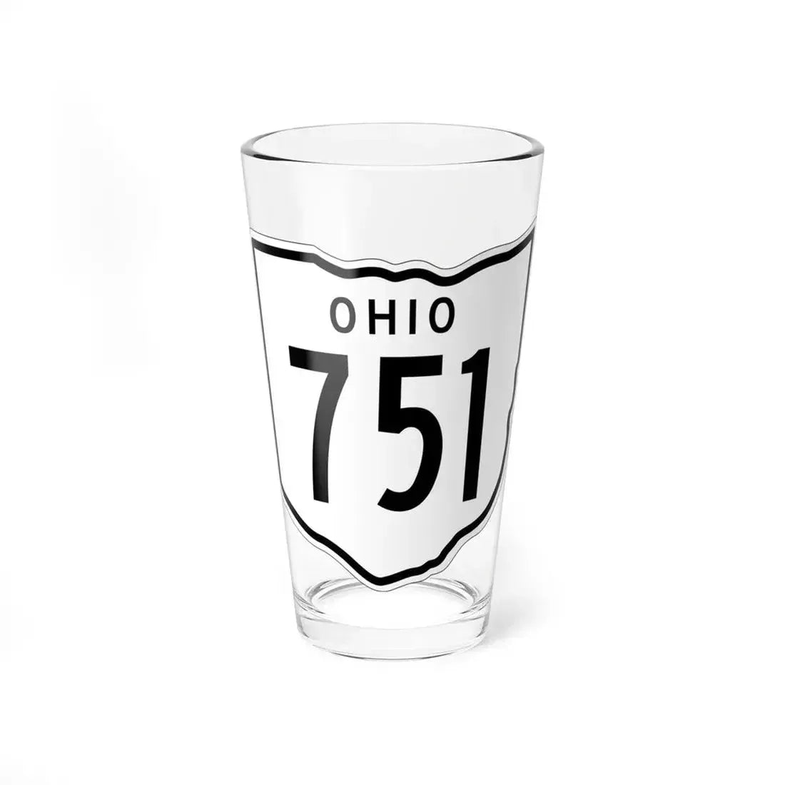 OH-751 1948 (Ohio) (Road Sign) Pint Glass 16oz 16oz - Go Mug Yourself