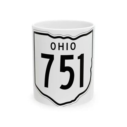 OH-751 1948 (Ohio) (Road Sign) White Coffee Mug 11oz - Go Mug Yourself