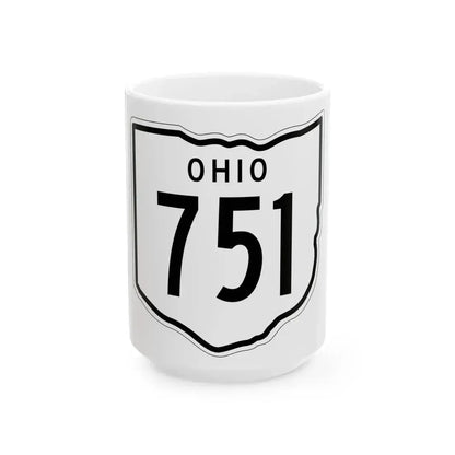 OH-751 1948 (Ohio) (Road Sign) White Coffee Mug 15oz - Go Mug Yourself