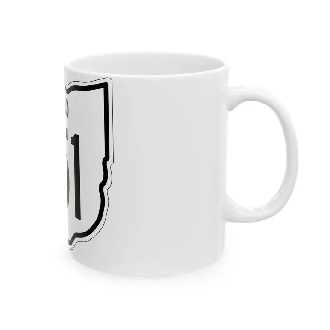 OH-751 1948 (Ohio) (Road Sign) White Coffee Mug - Go Mug Yourself