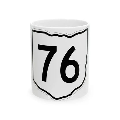 OH-76 1960 (Ohio) (Road Sign) White Coffee Mug 11oz - Go Mug Yourself